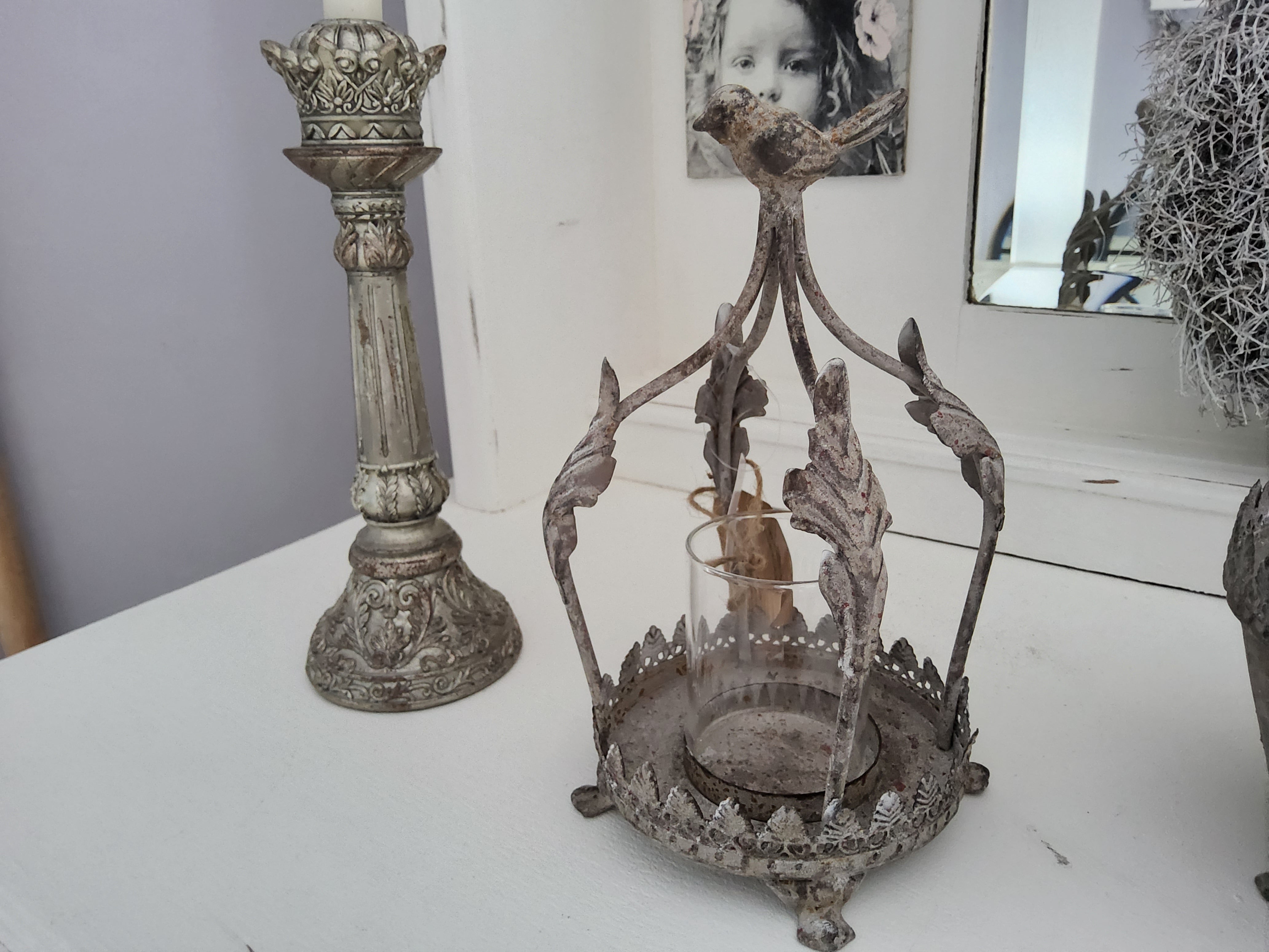 Vintage Tea Light Holder Metal