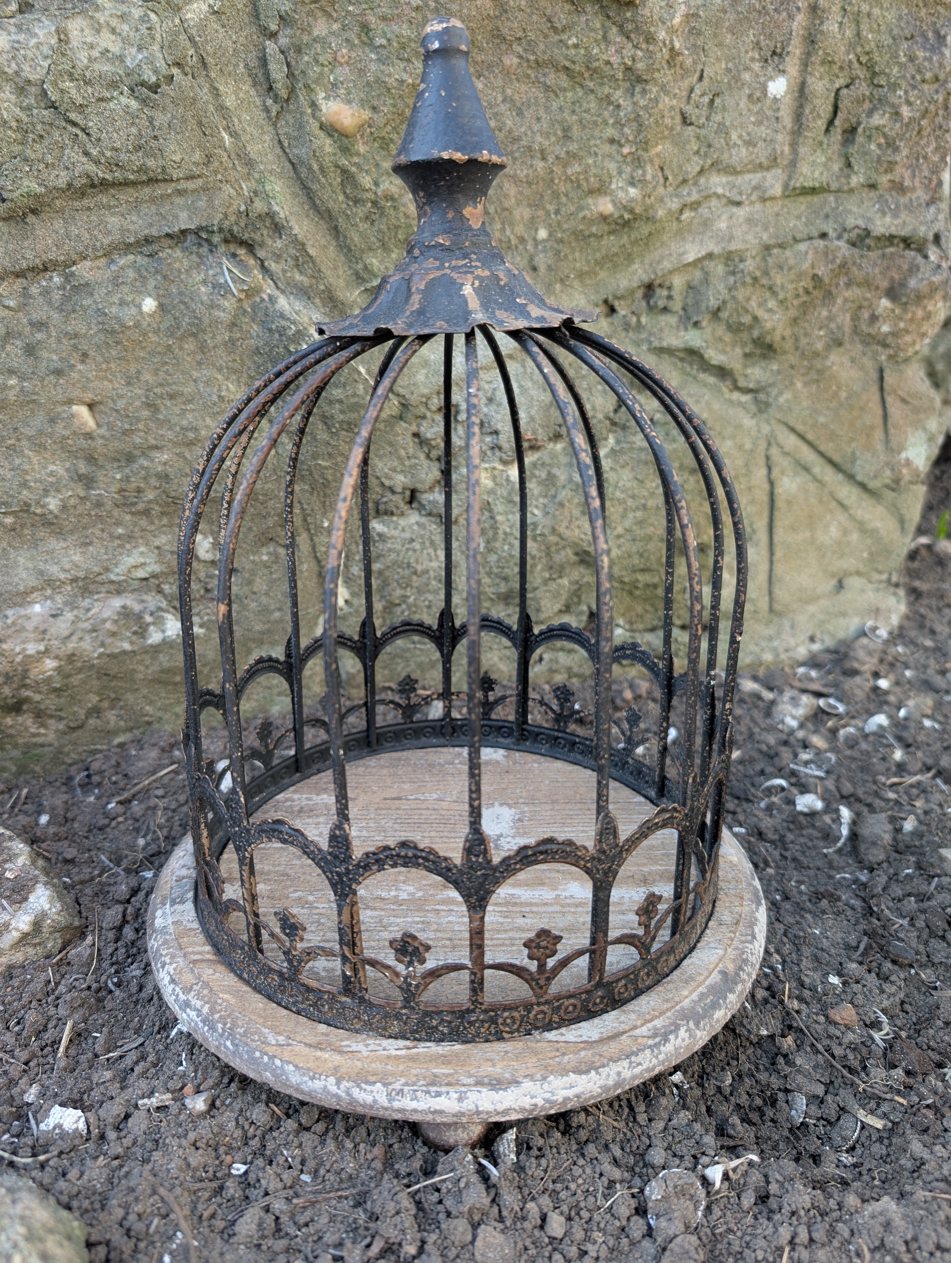 Metal Aviary Vintage Grey