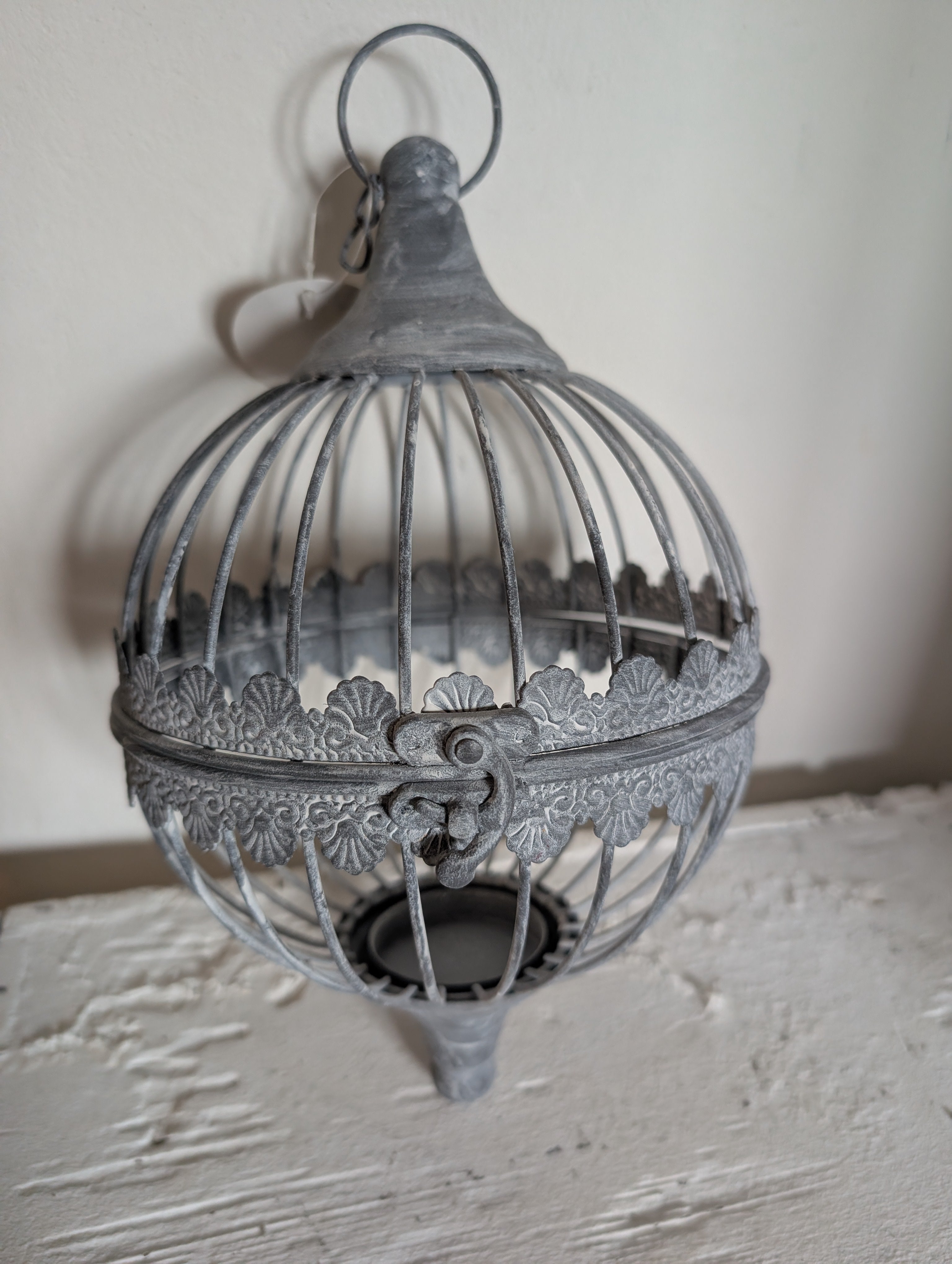 Candle Holder Grey