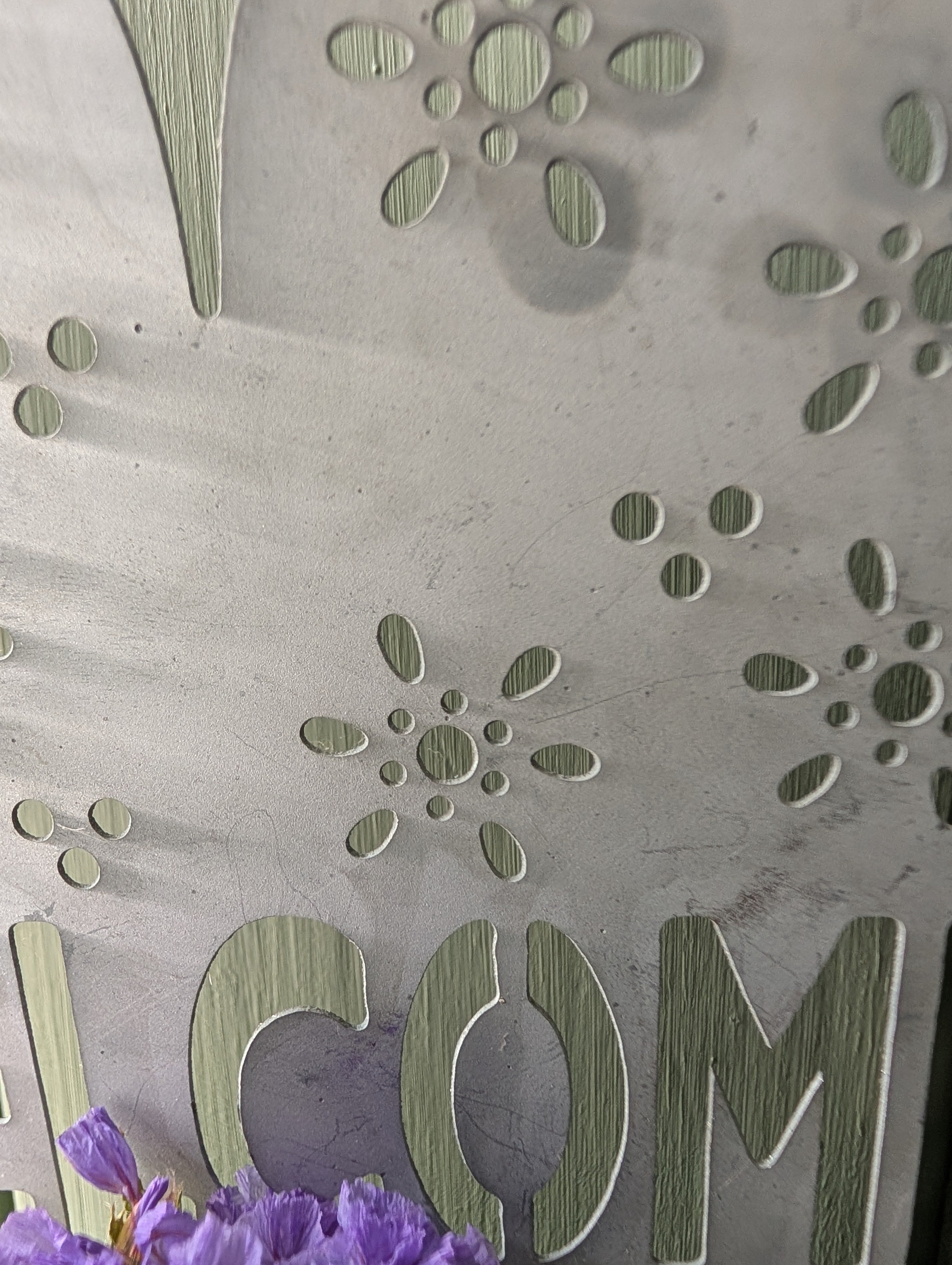 Glass Bottle Hanging Flower Decor Zinc