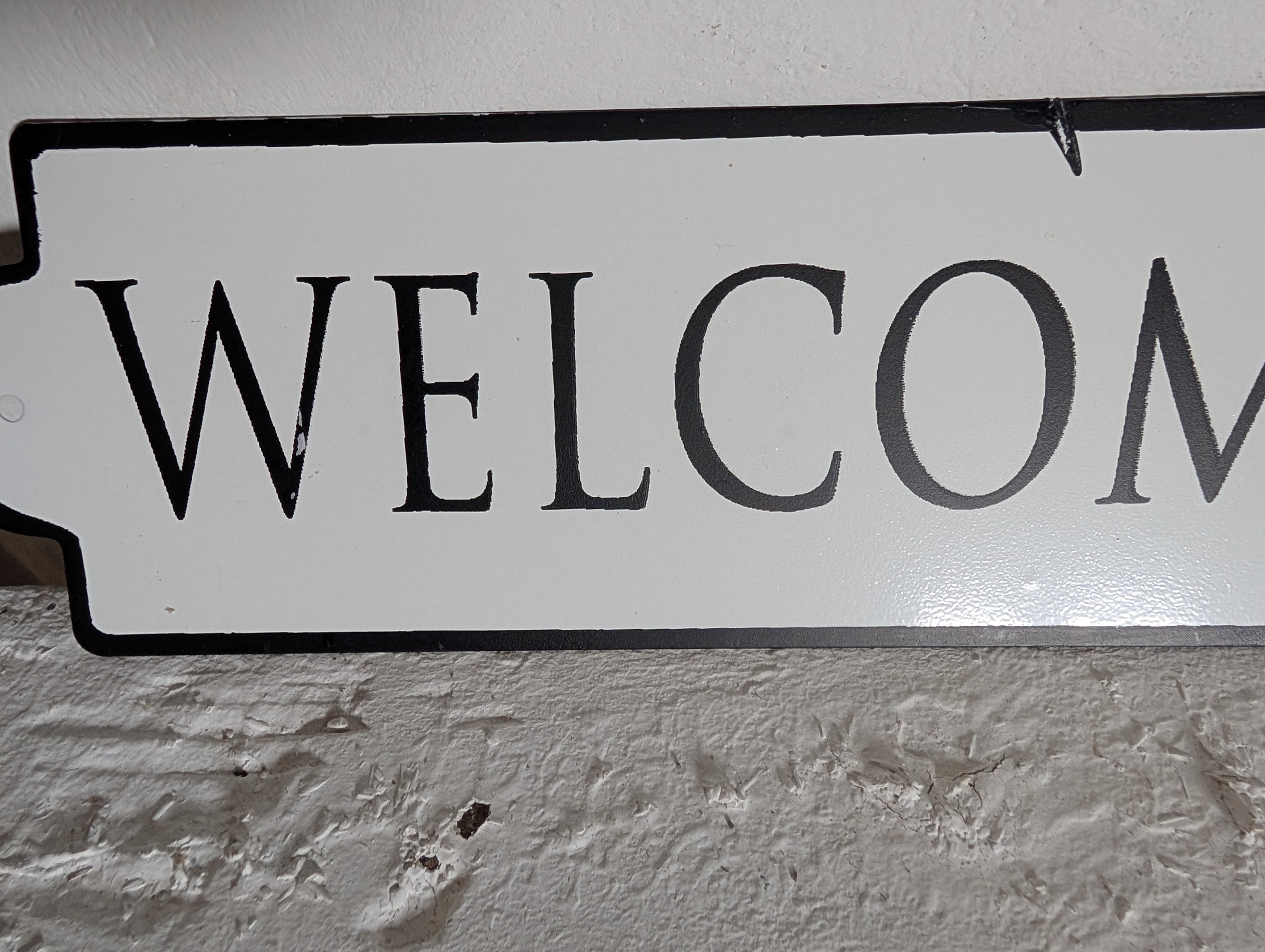 House Sign Welcome Metal