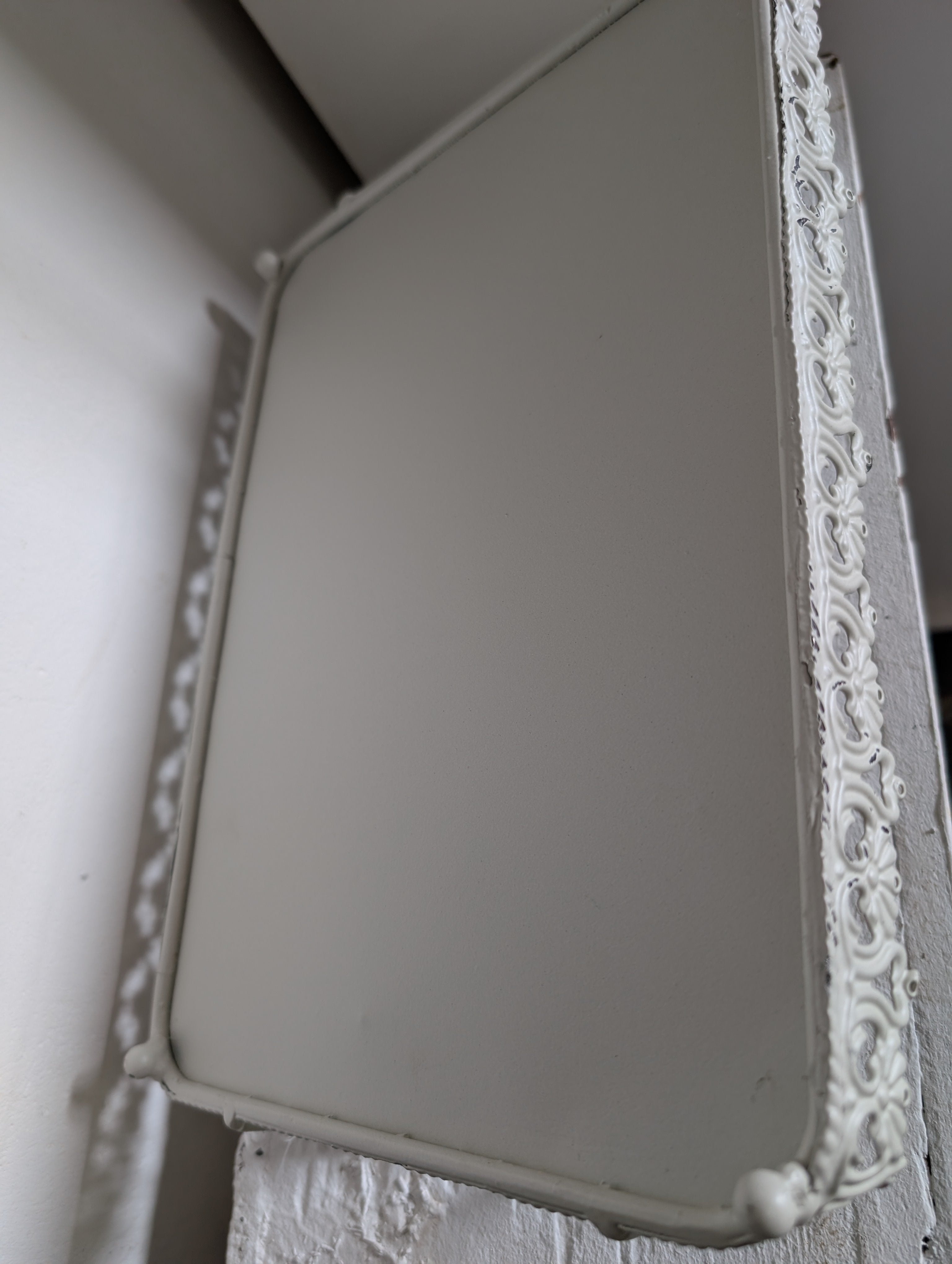 Shabby Chic Filigree Metal Tray