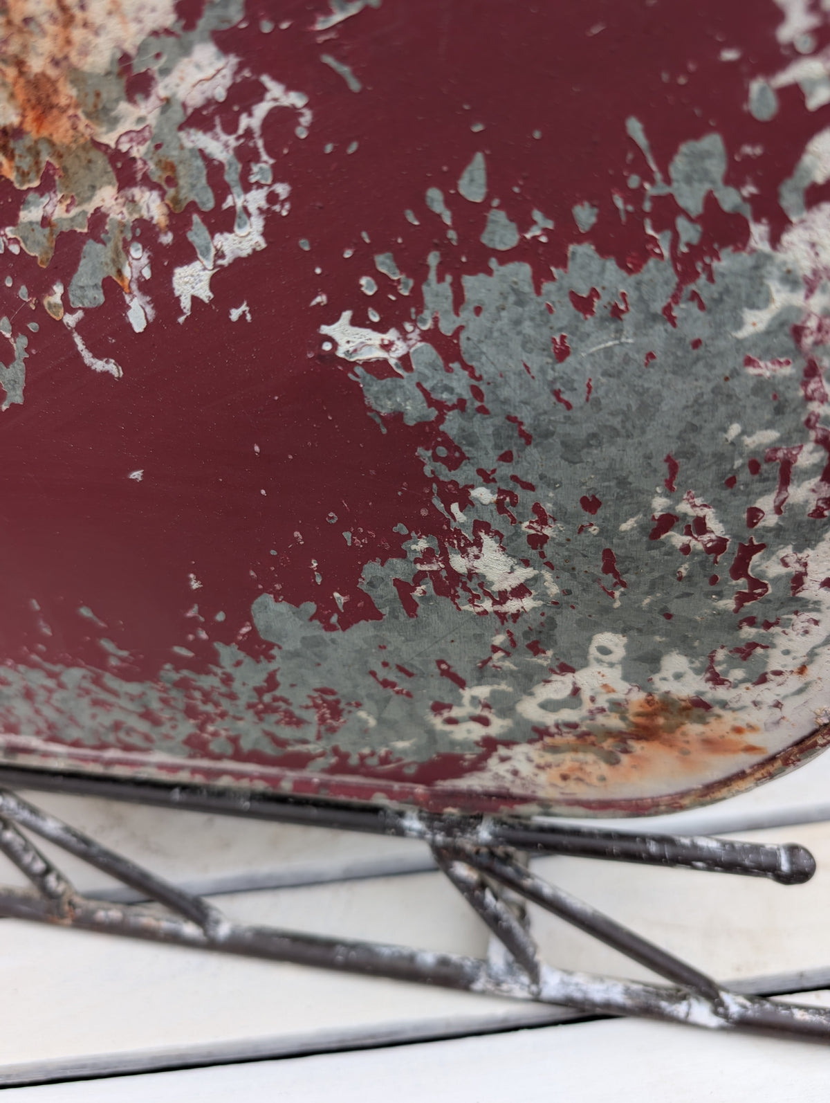 Christmas Vintage Metal Sleigh Planter Decor 51 x 23 x 30 cm