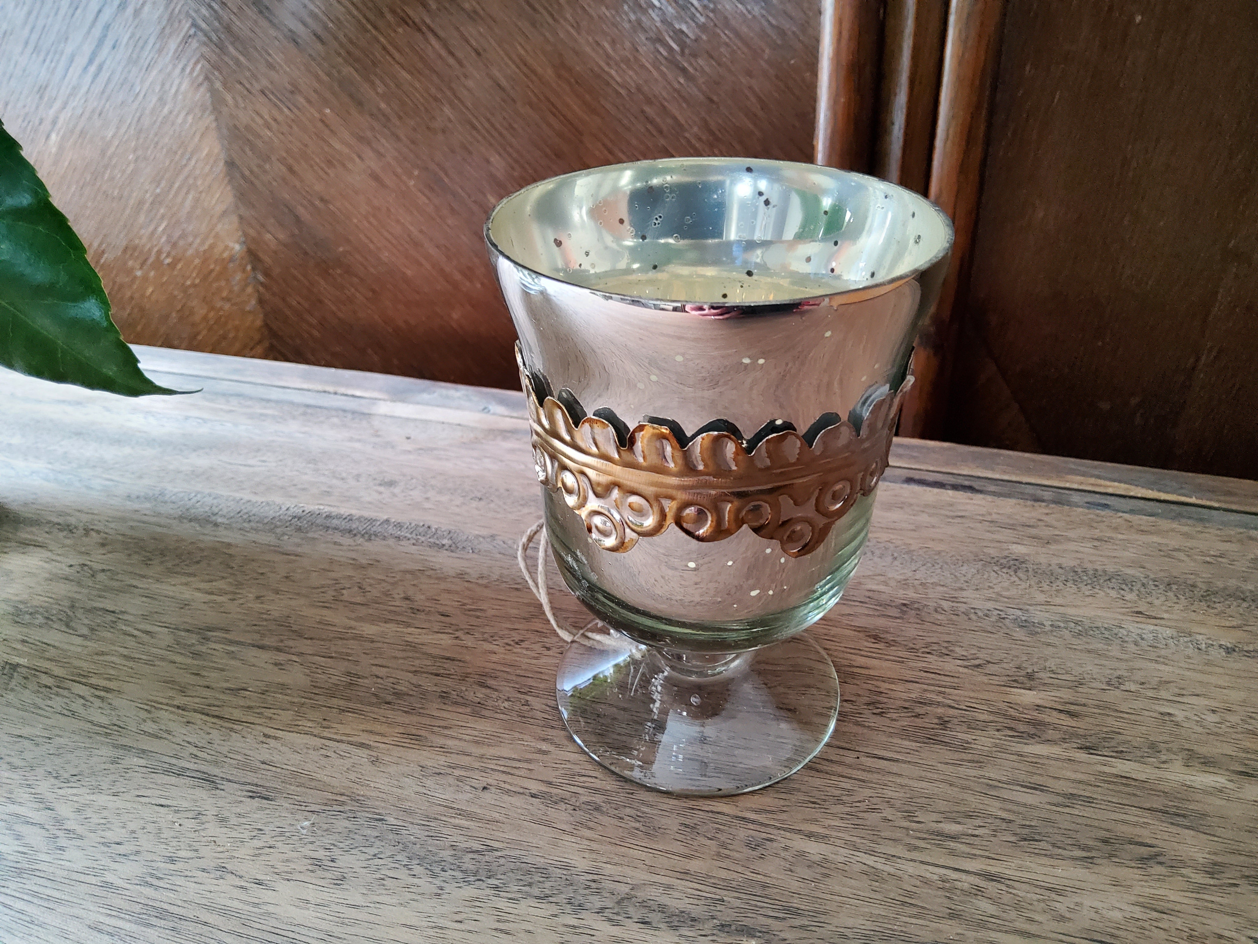 Tealight Holder Mercury Glass Chalice