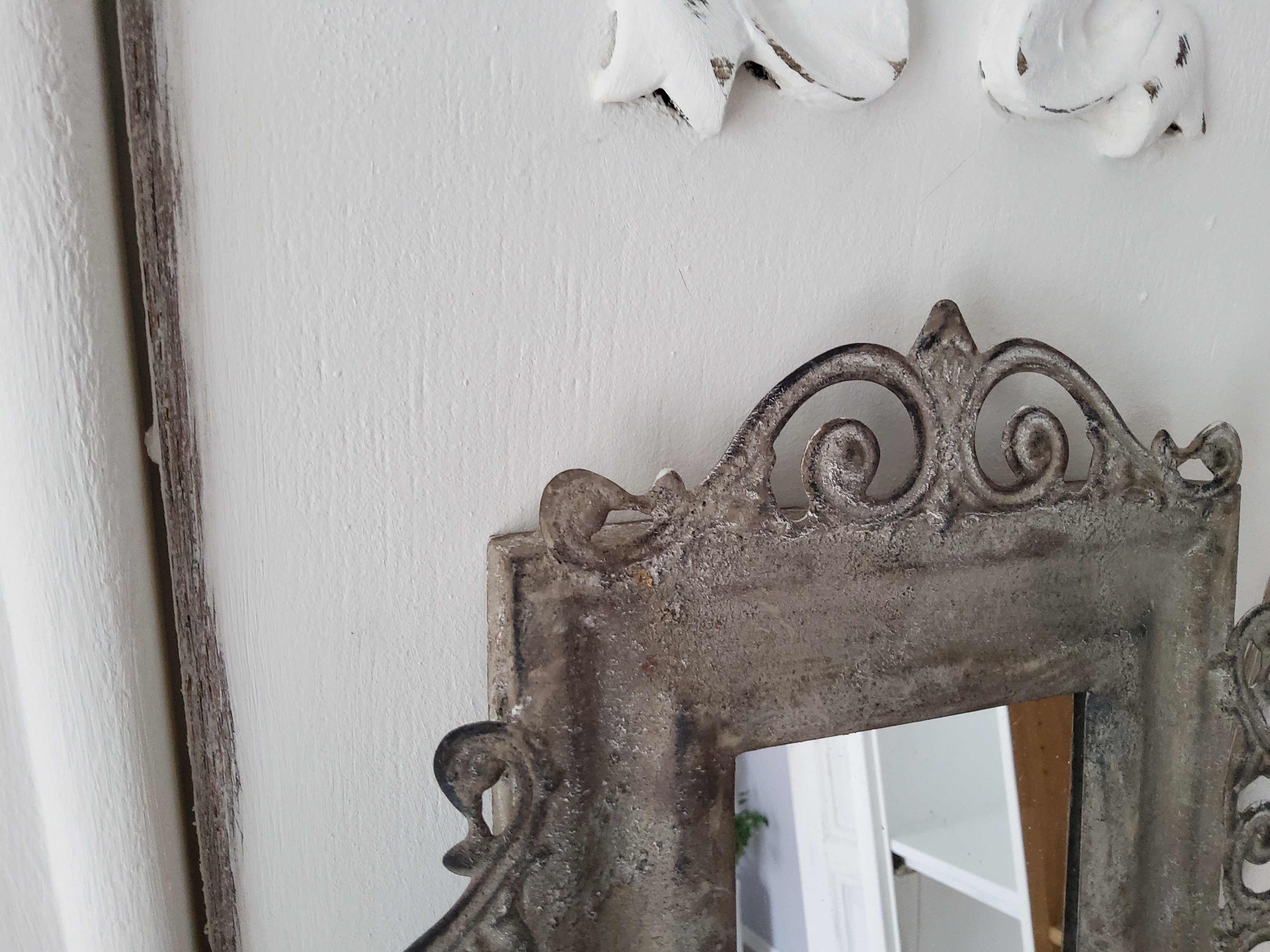 Metal Mirror Candle Sconce