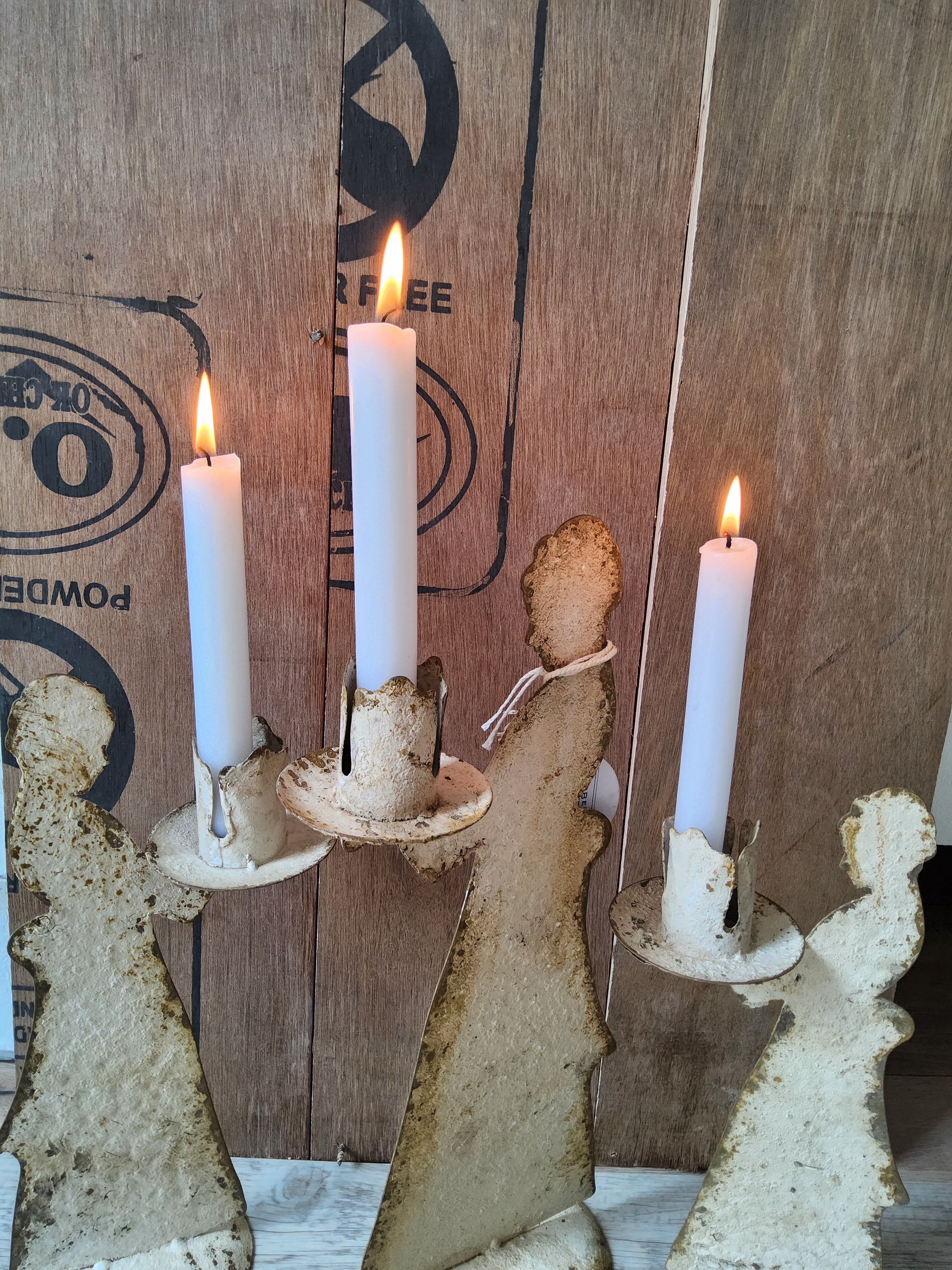 Girl Silhouette Candle Holder Metal