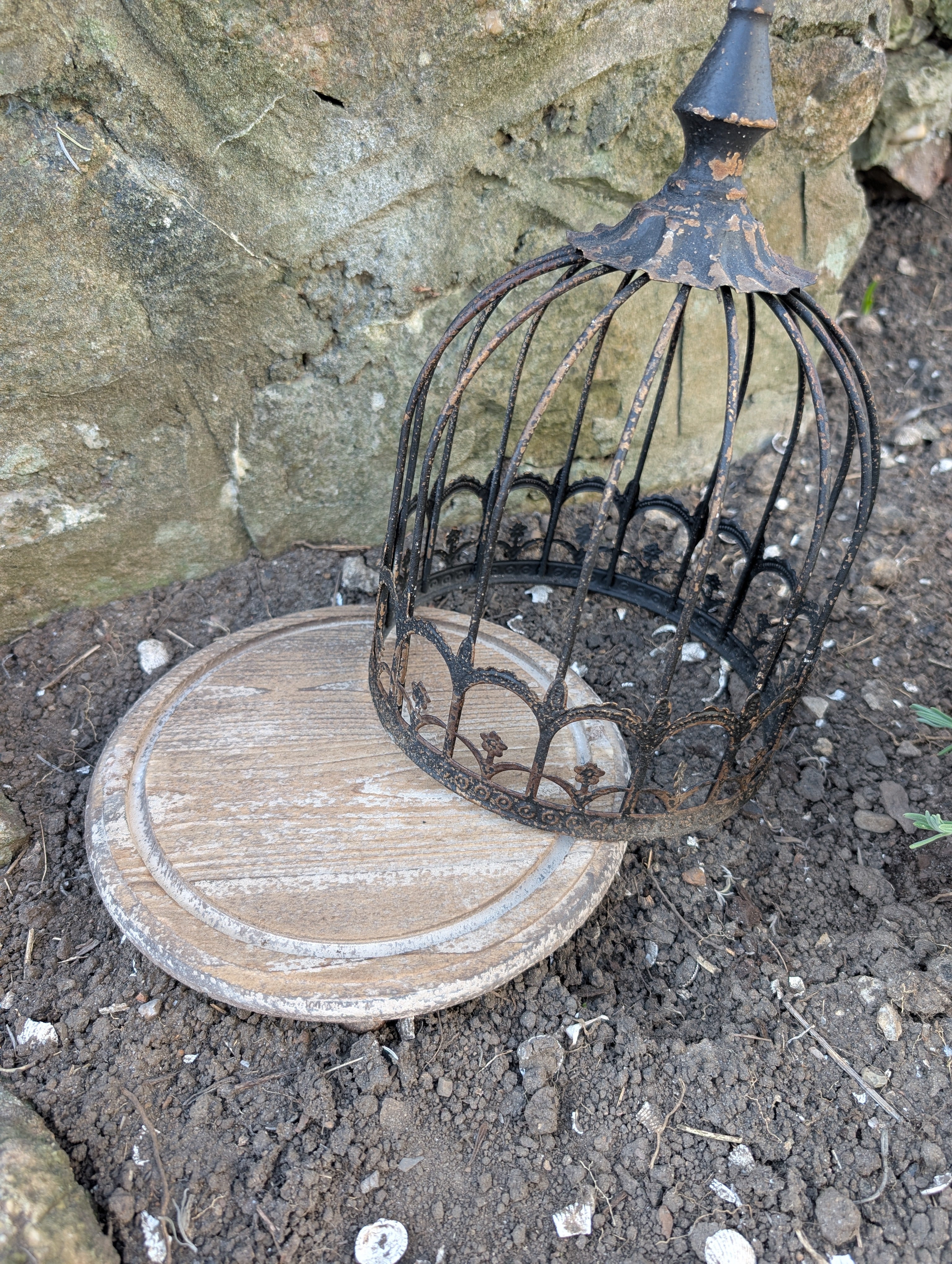 Metal Aviary Vintage Grey