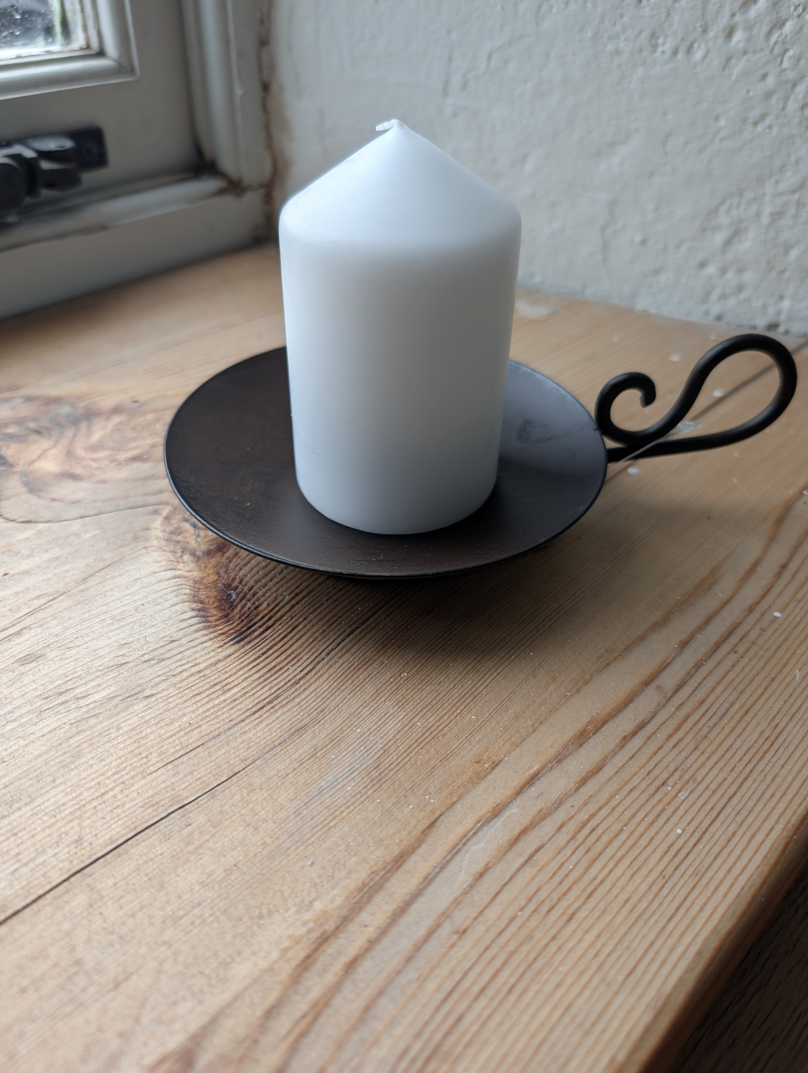 Metal Candle Holder Antique