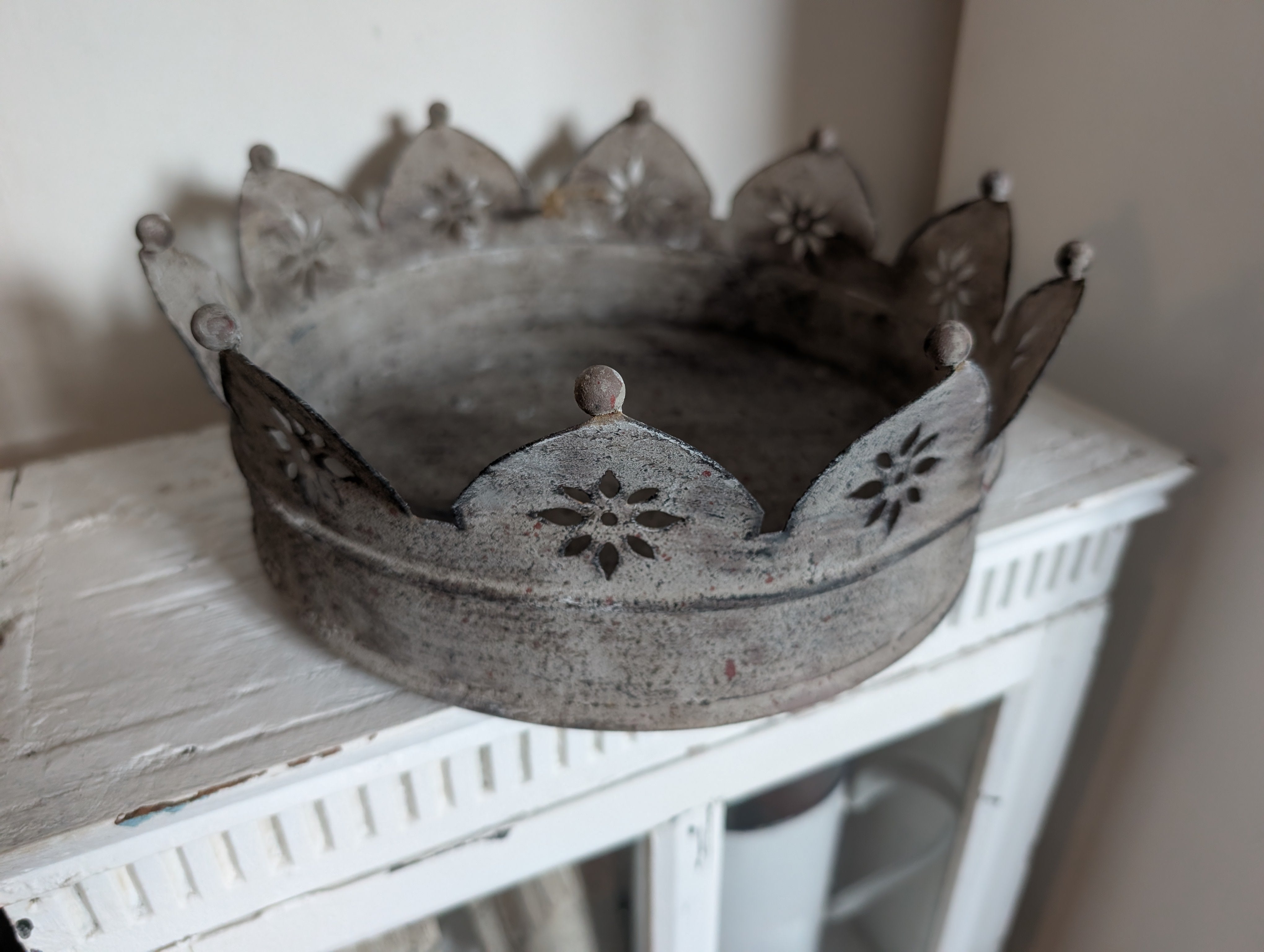 Vintage Rustic Metal Crown