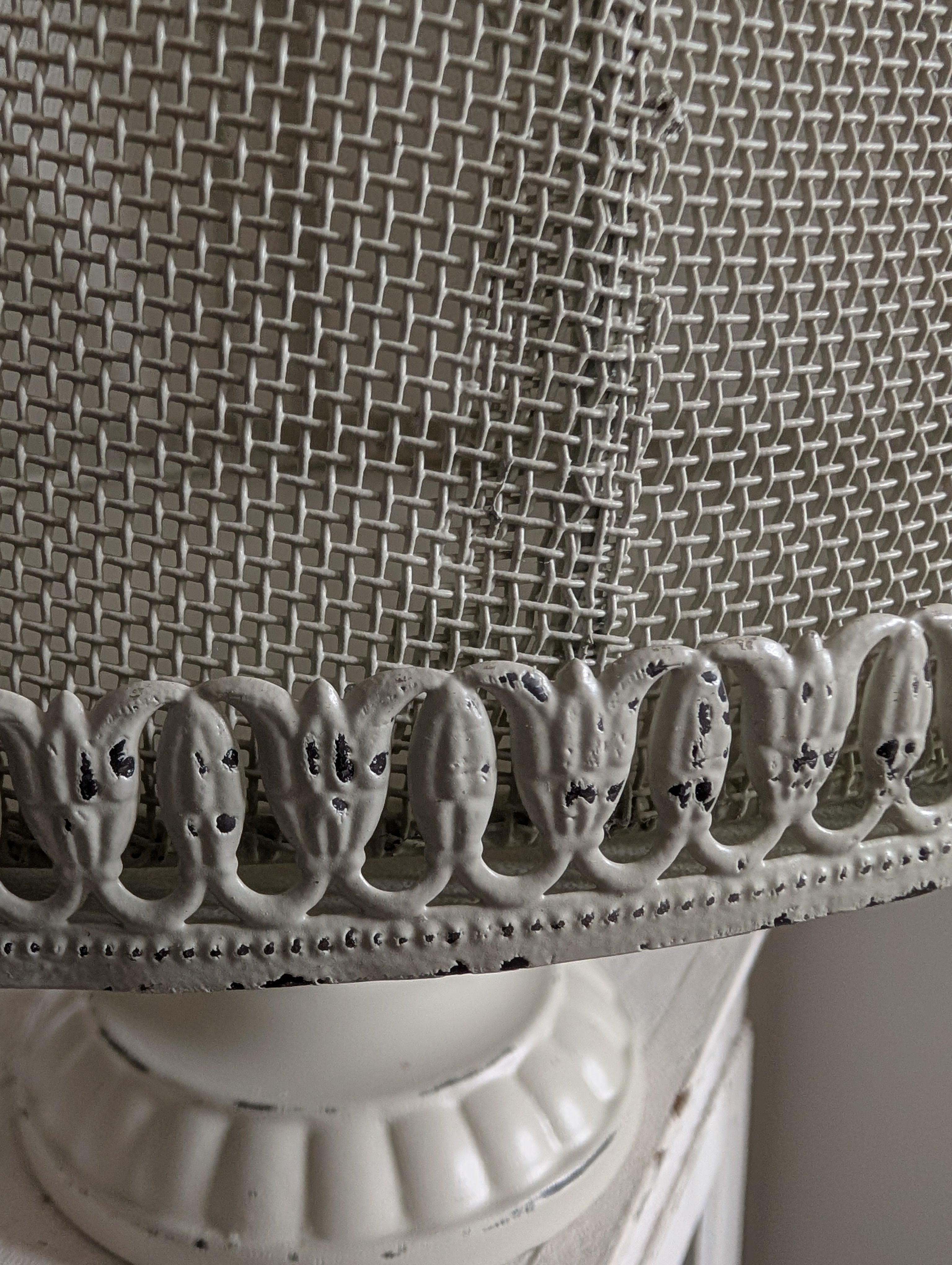 Shabby Chic Wire Cloche With Base