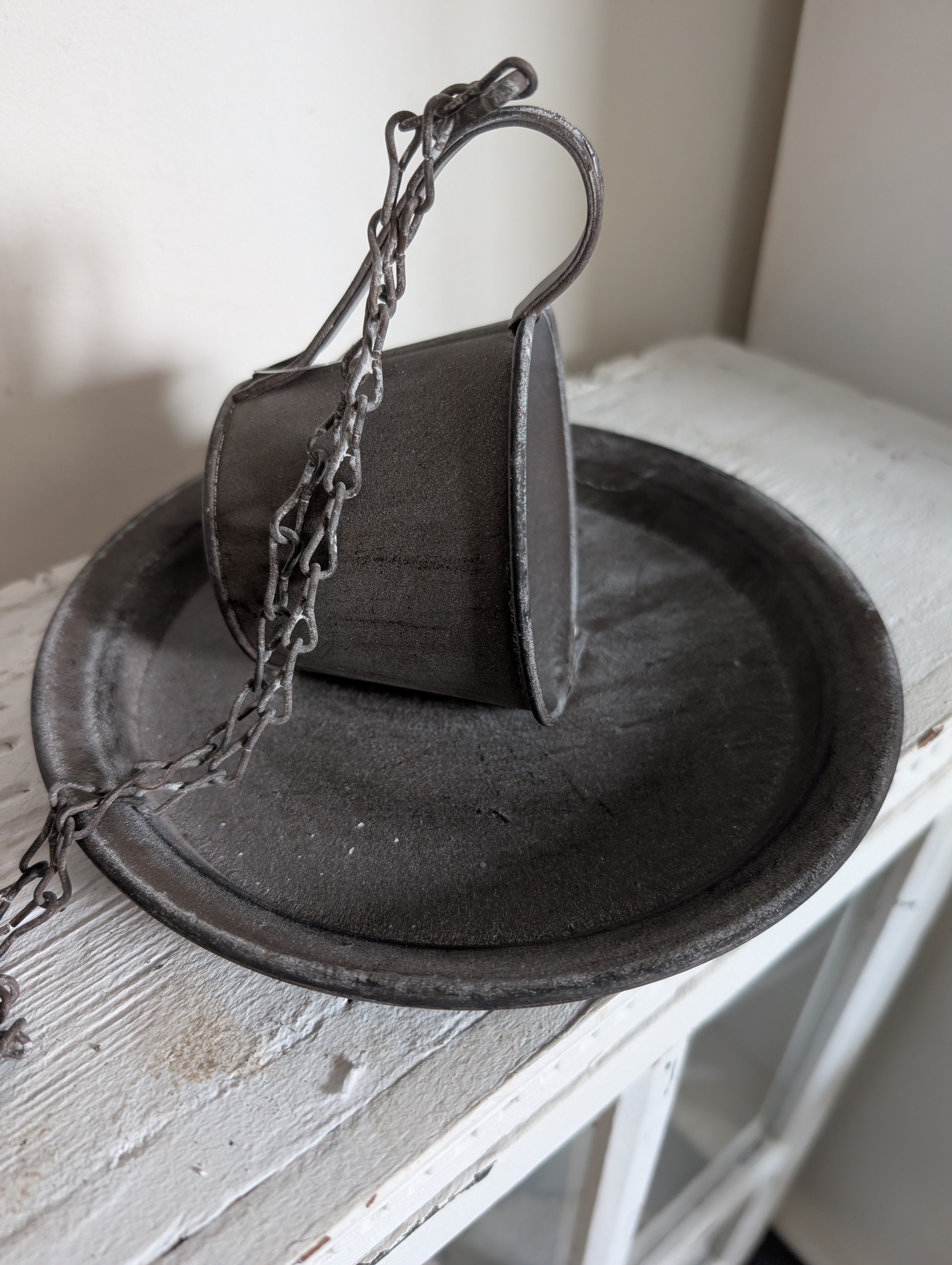 Teacup Bird Feeder Metal