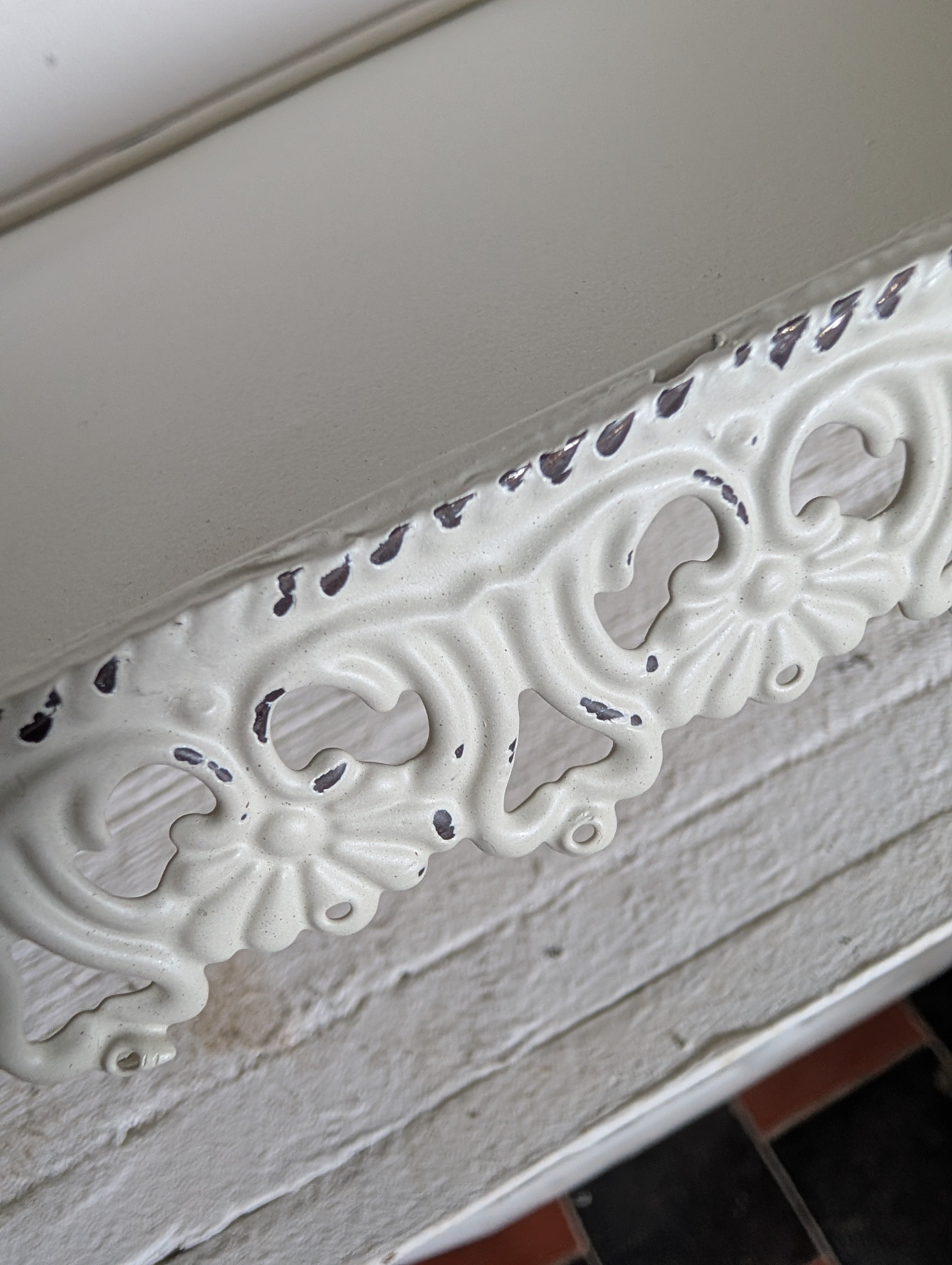 Shabby Chic Filigree Metal Tray