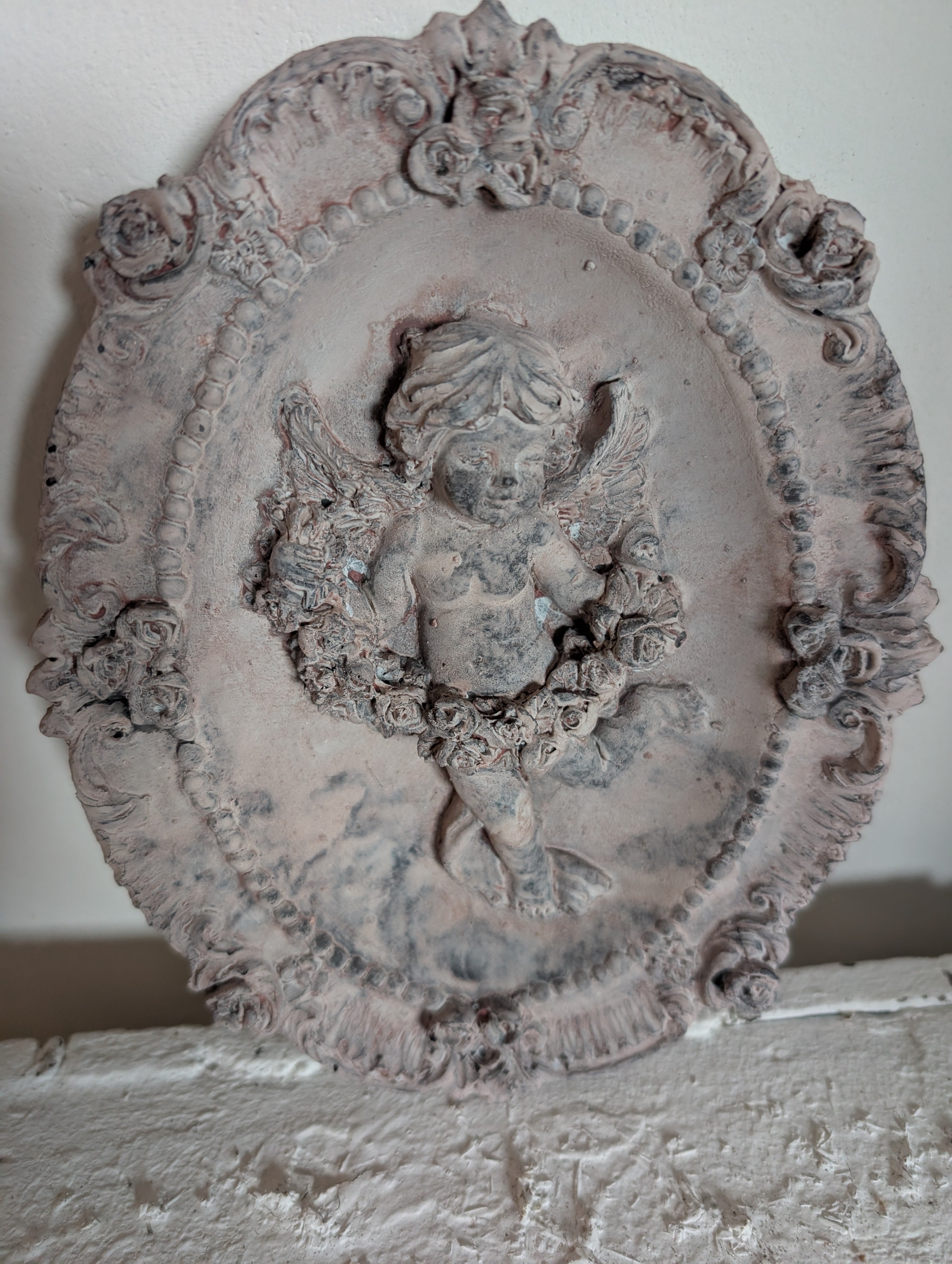 Cherub Wall Relief Angel