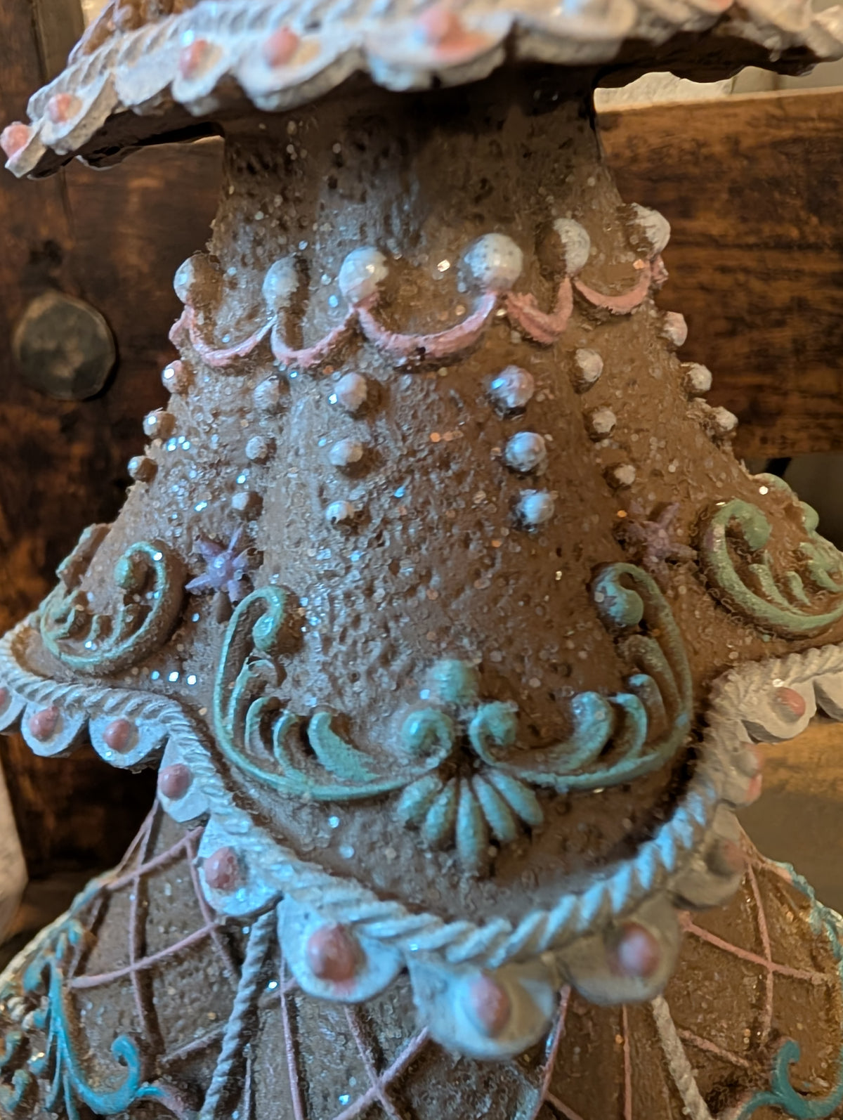 Pastel Gingerbread Christmas Tree Decor 12 x 12 x 25 cm