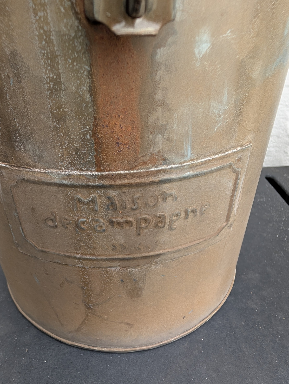 Maison de Campagne Vintage Metal Canister - Shabby Chic Storage Tin
