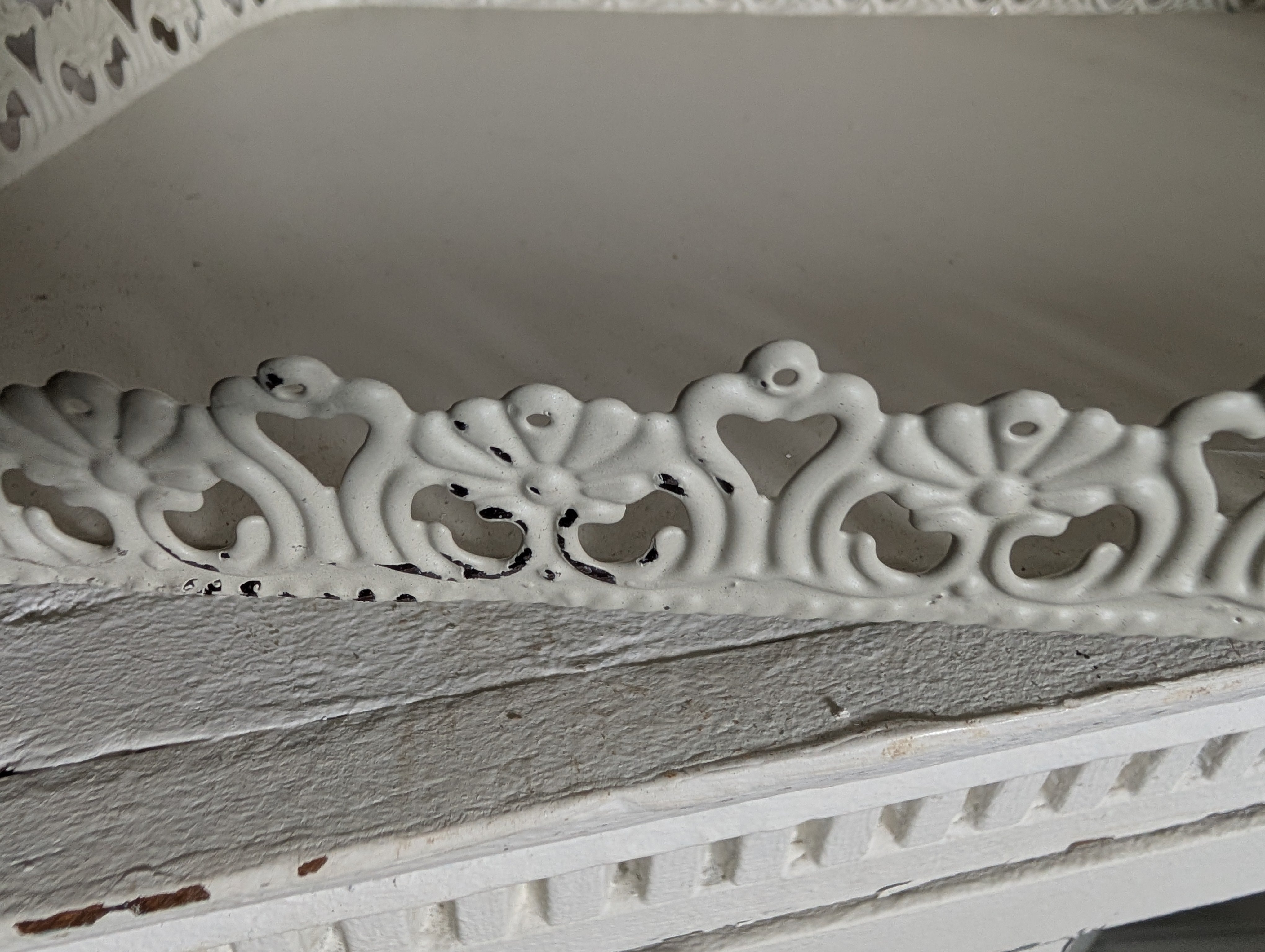 Shabby Chic Filigree Metal Tray