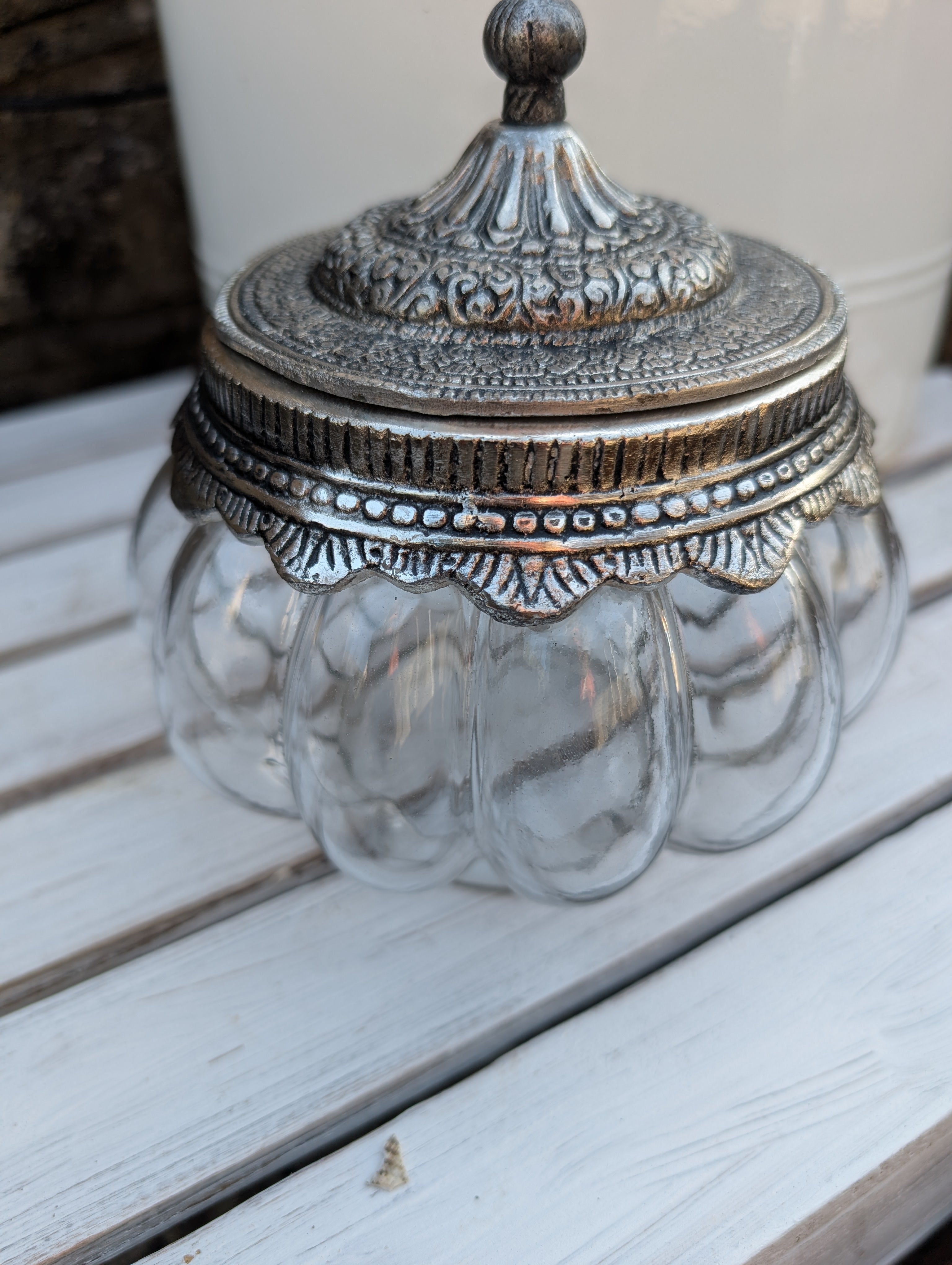 Decorative Glass Jar With Lids