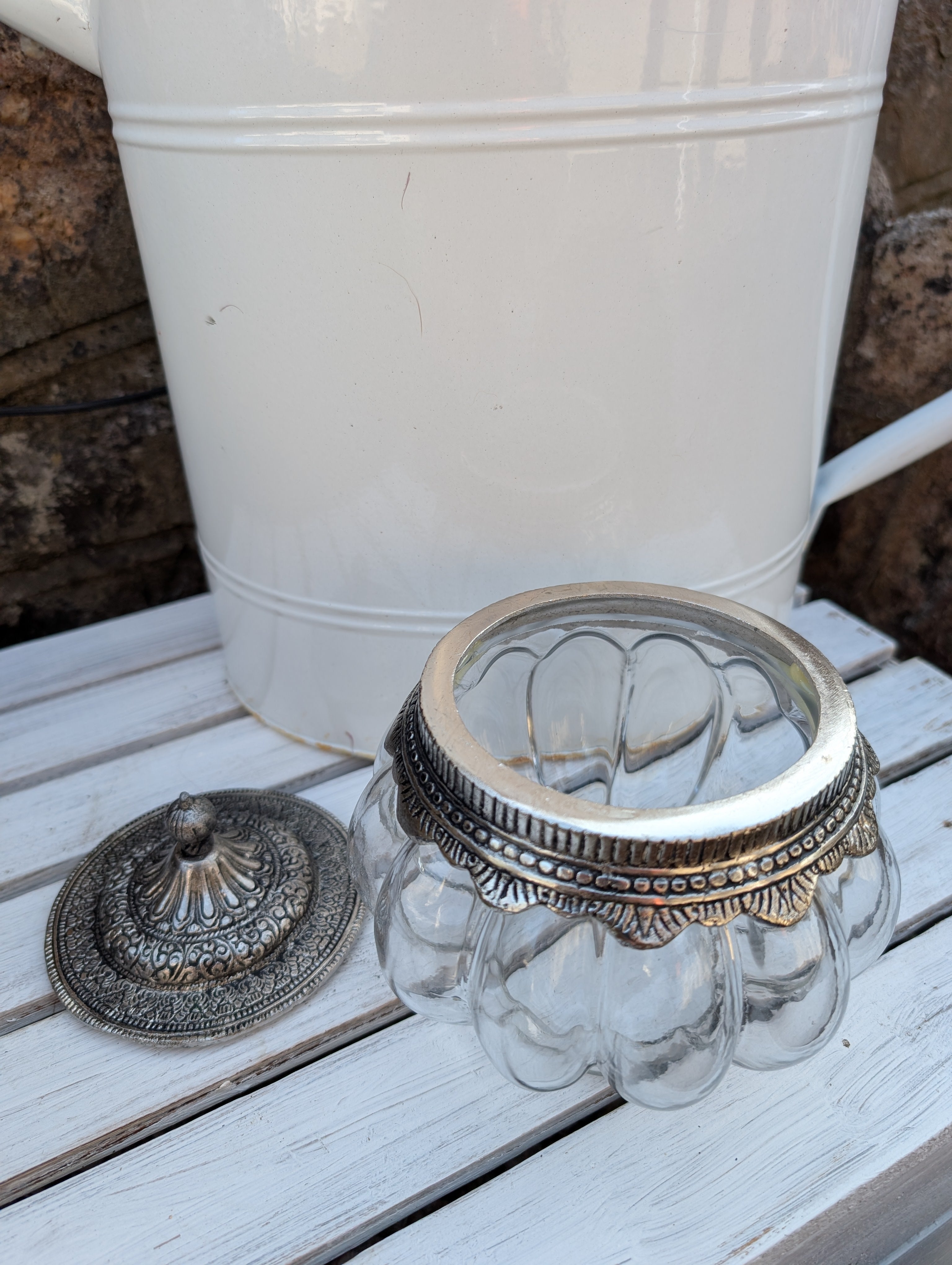 Decorative Glass Jar With Lids